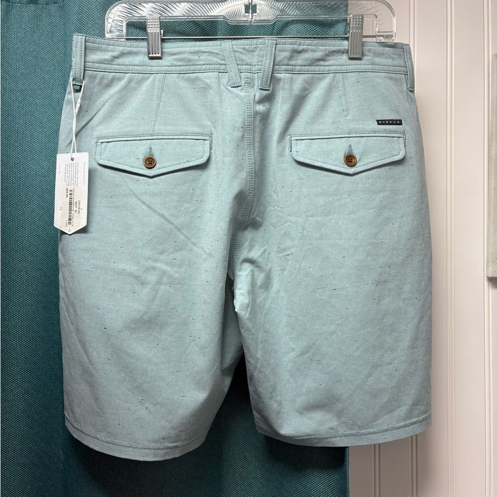 NWT VISSLA Canyons Walkshorts Stone Blue Size 32 - Picture 2 of 7